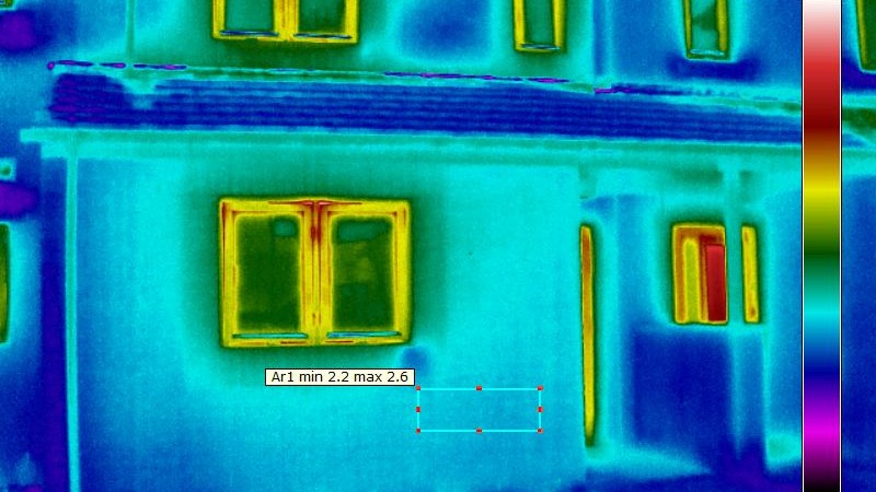 Thermal image of homes in Bicester